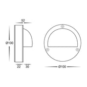 Havit Lighting Pinta 316 Stainless Steel Step Lights with Eyelid