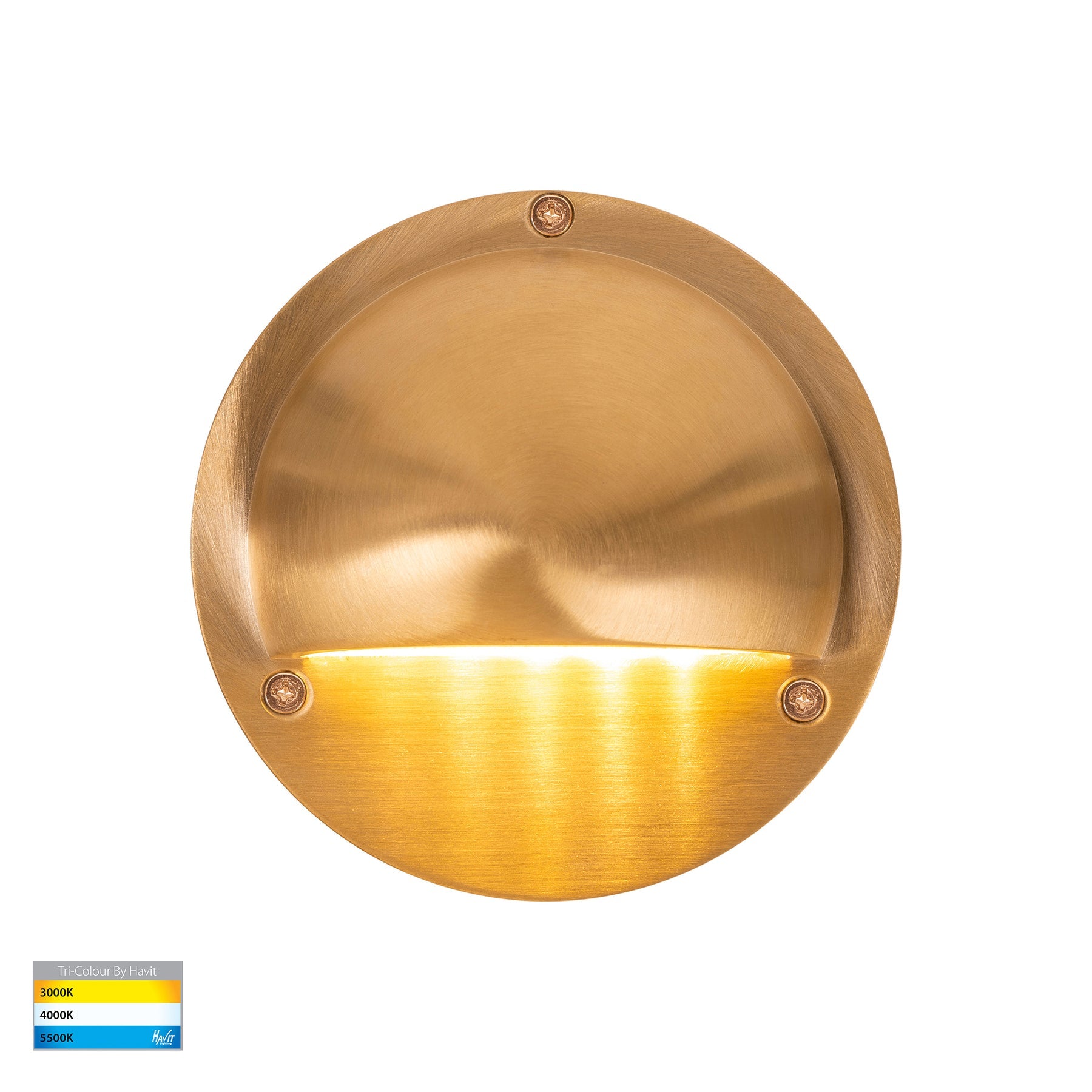 Havit Lighting Pinta Solid Brass Step Lights with Eyelid