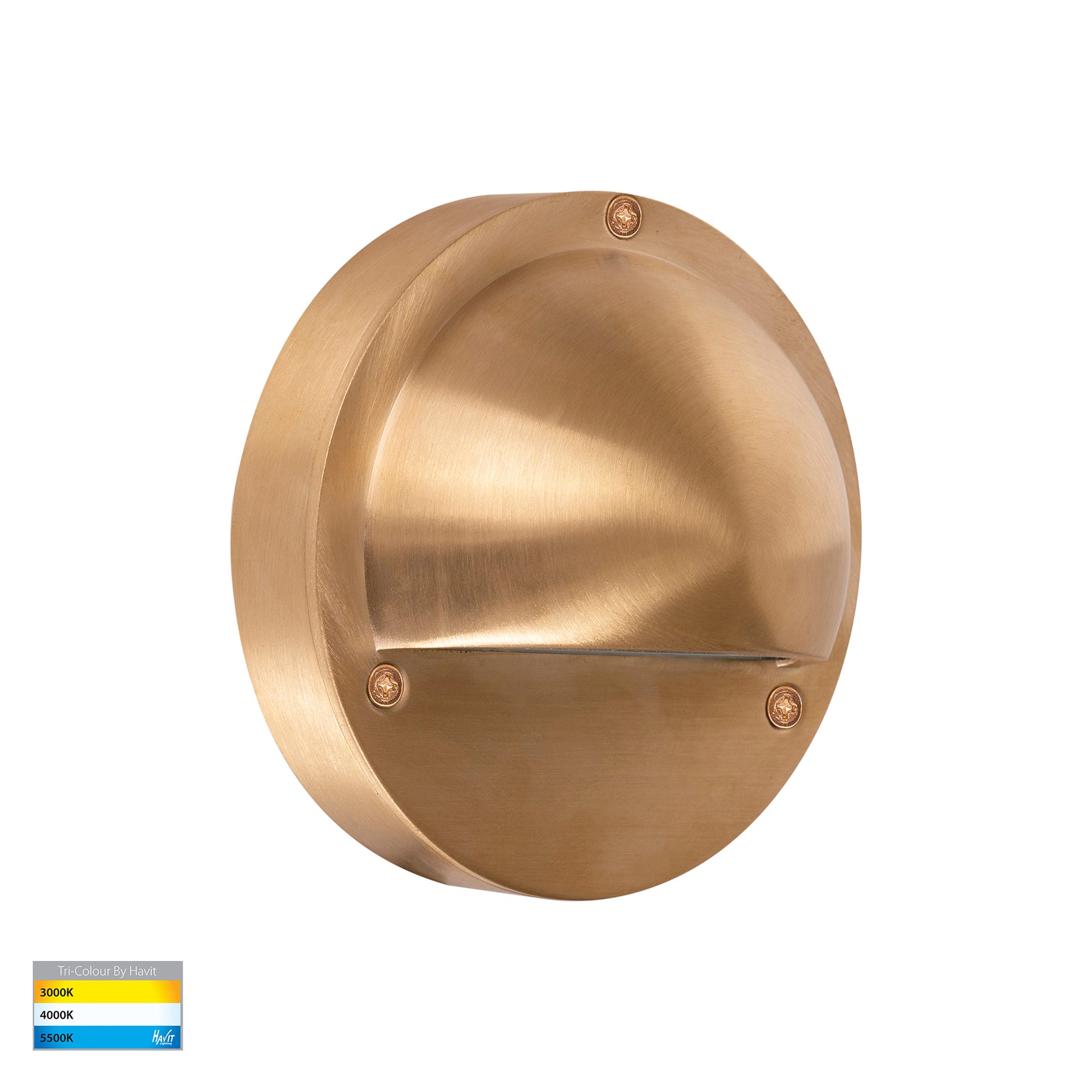 Havit Lighting Pinta Solid Brass Step Lights with Eyelid