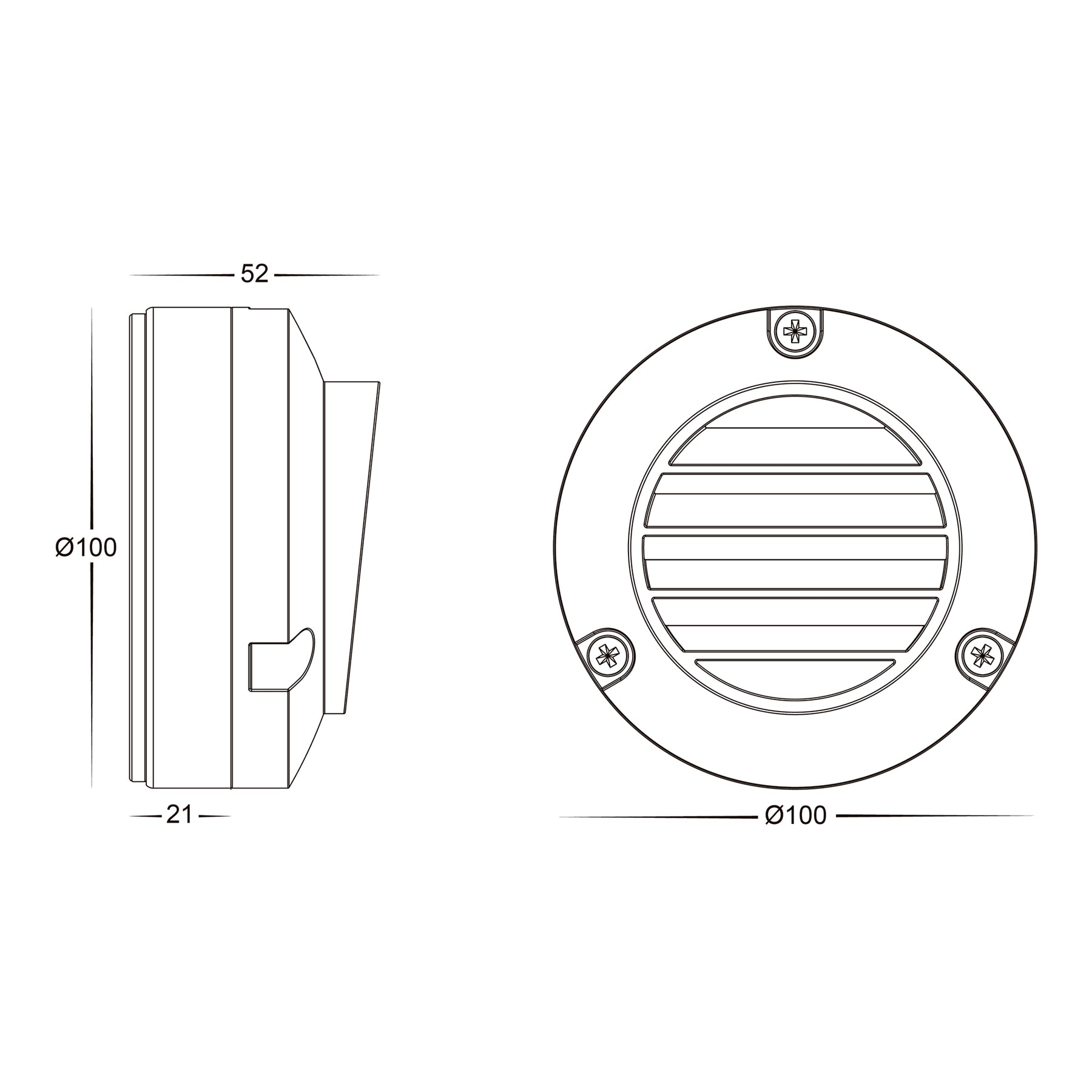 Havit Lighting Pinta 316 Stainless Steel Louvered Step Lights