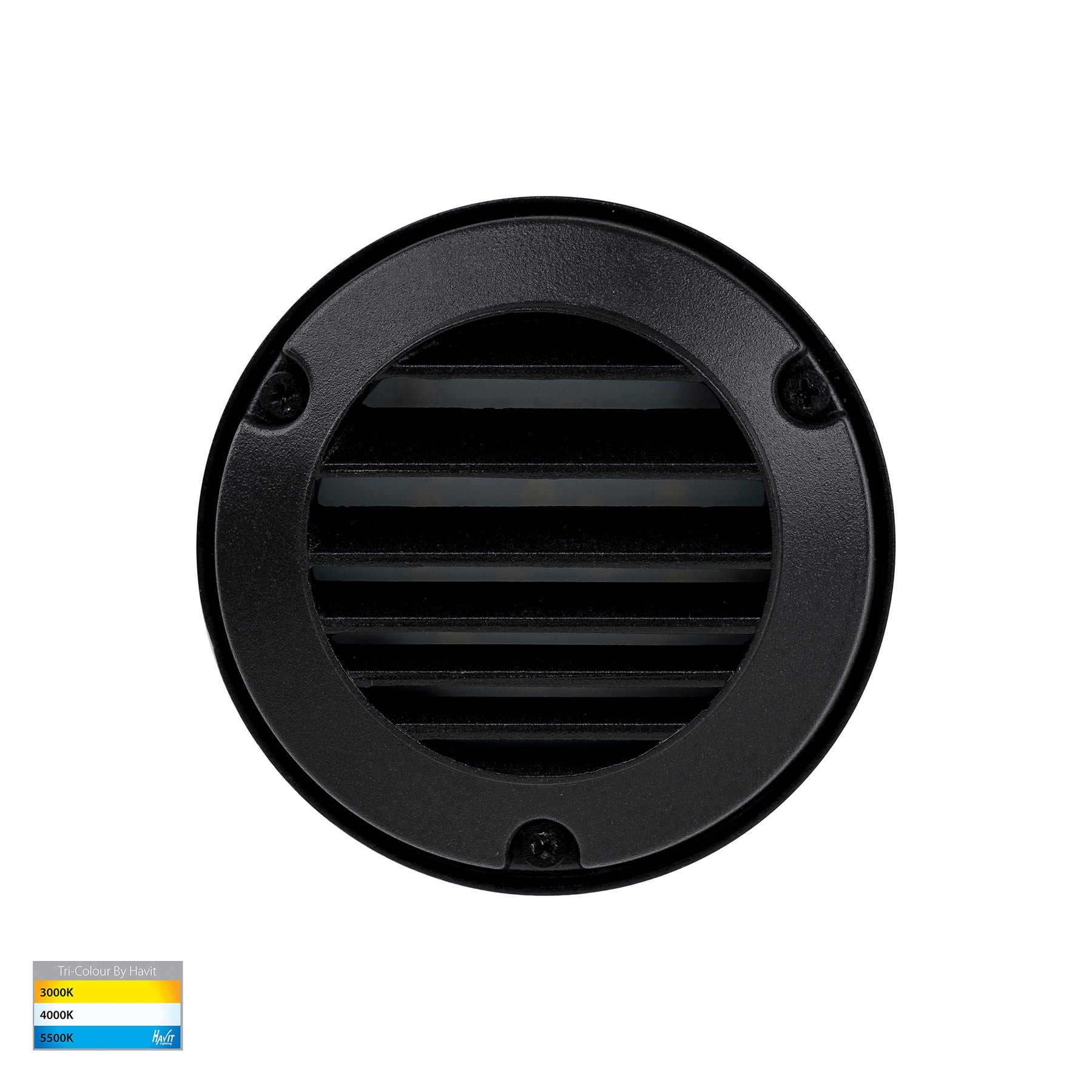 Havit Lighting Pinta Black Louvered Step Lights