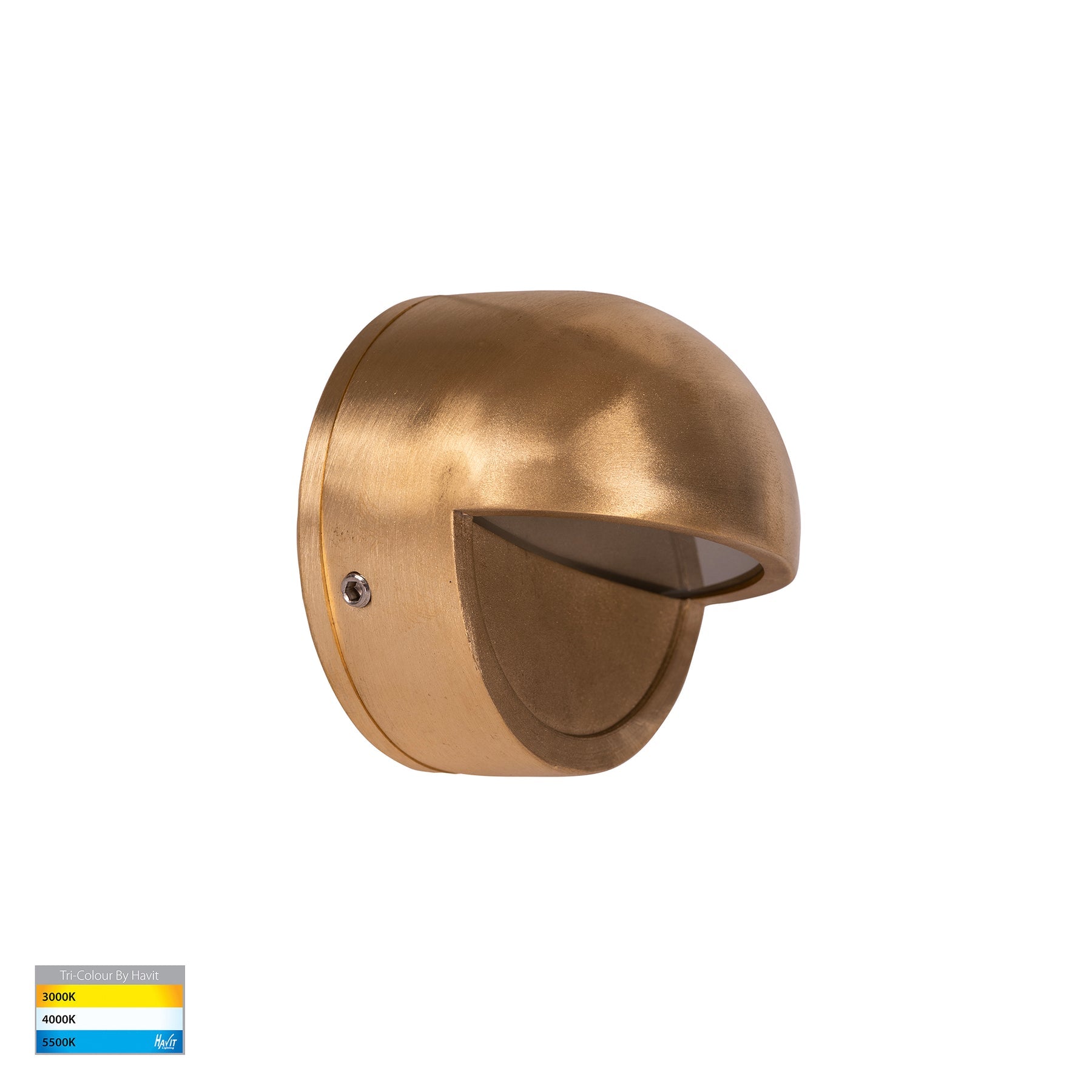 Havit Lighting Veko Solid Brass Step Lights with Eyelid