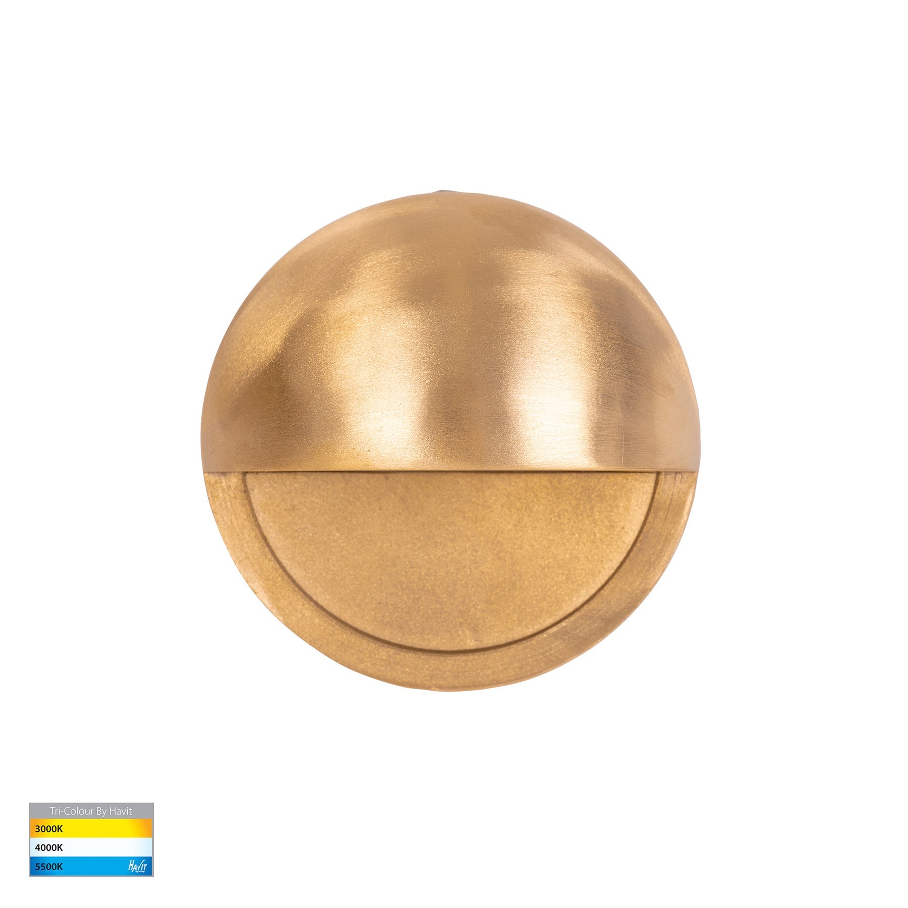 Havit Lighting Veko Solid Brass Step Lights with Eyelid