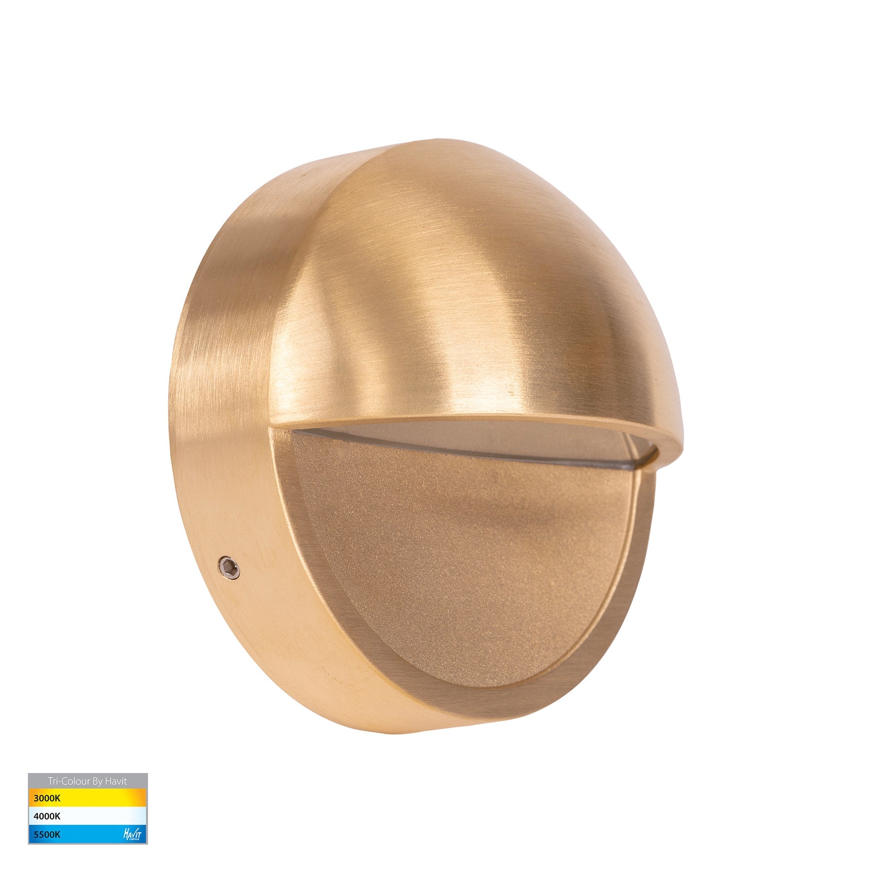 Havit Lighting Veko Solid Brass Step Lights with Eyelid