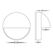 Havit Lighting Veko 316 Stainless Steel Step Lights with Eyelid