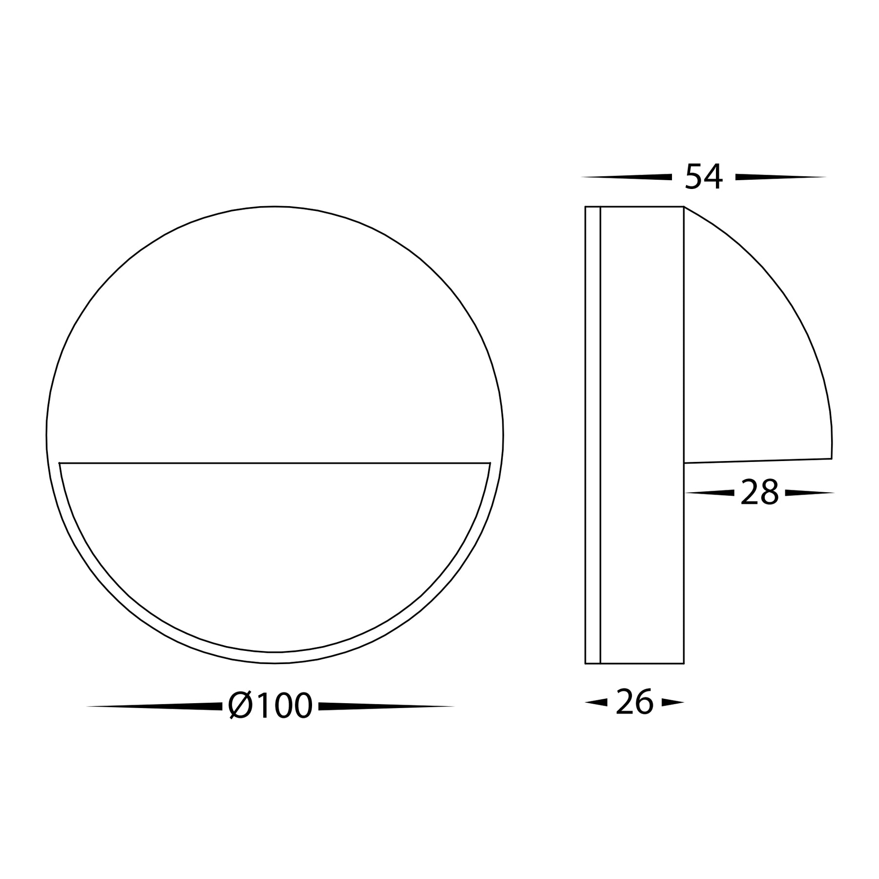 Havit Lighting Veko 316 Stainless Steel Step Lights with Eyelid