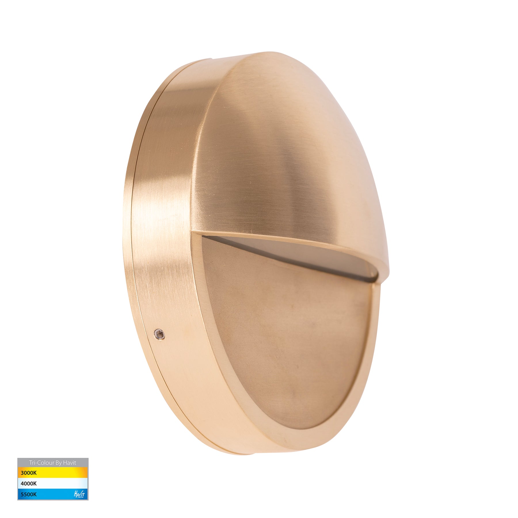 Havit Lighting Veko Solid Brass Step Lights with Eyelid