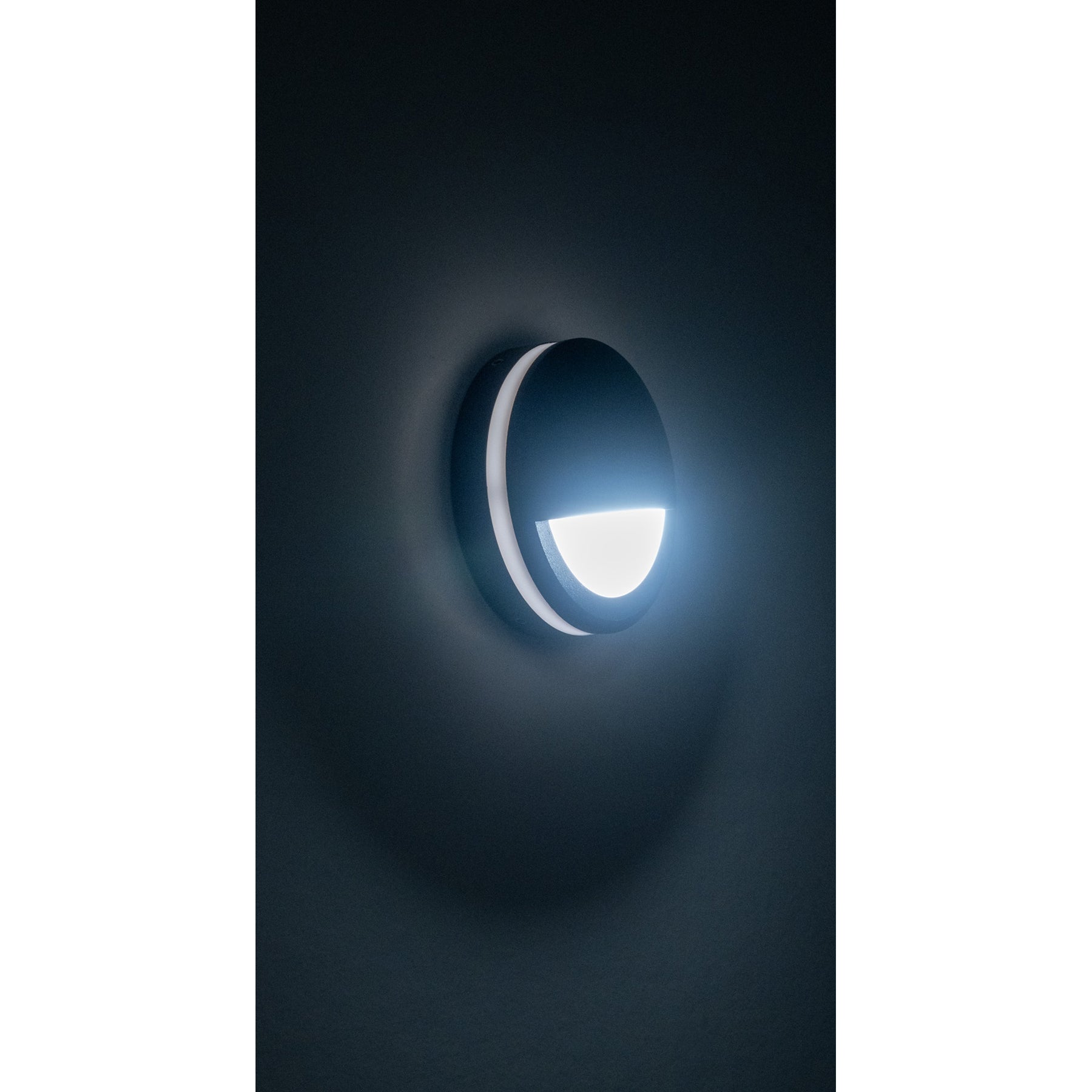 Havit Lighting Nava Black LED Step Light with Eyelid