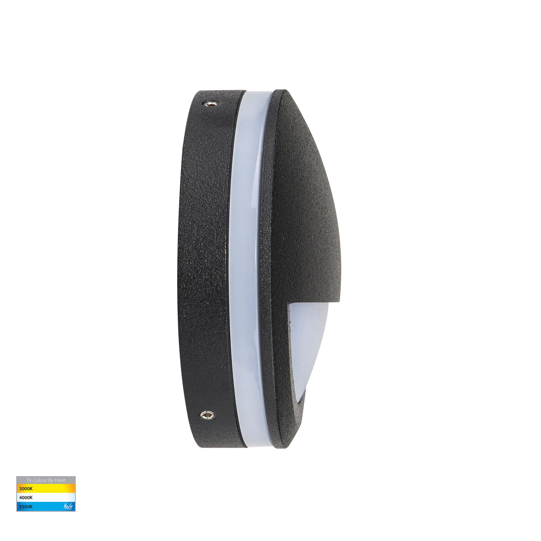 Havit Lighting Nava Black LED Step Light with Eyelid