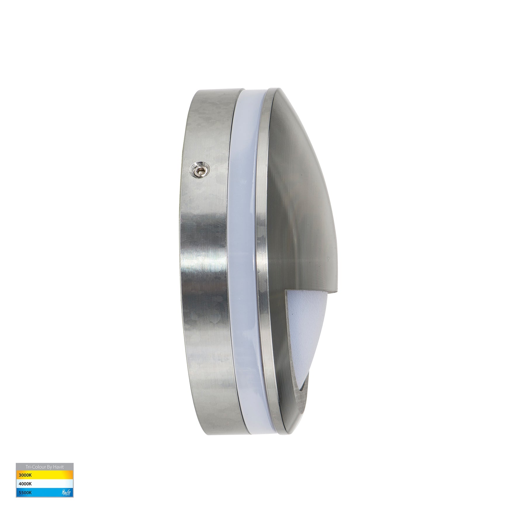 Havit Lighting Nava Titanium Coloured Aluminium LED Step Light with Eyelid