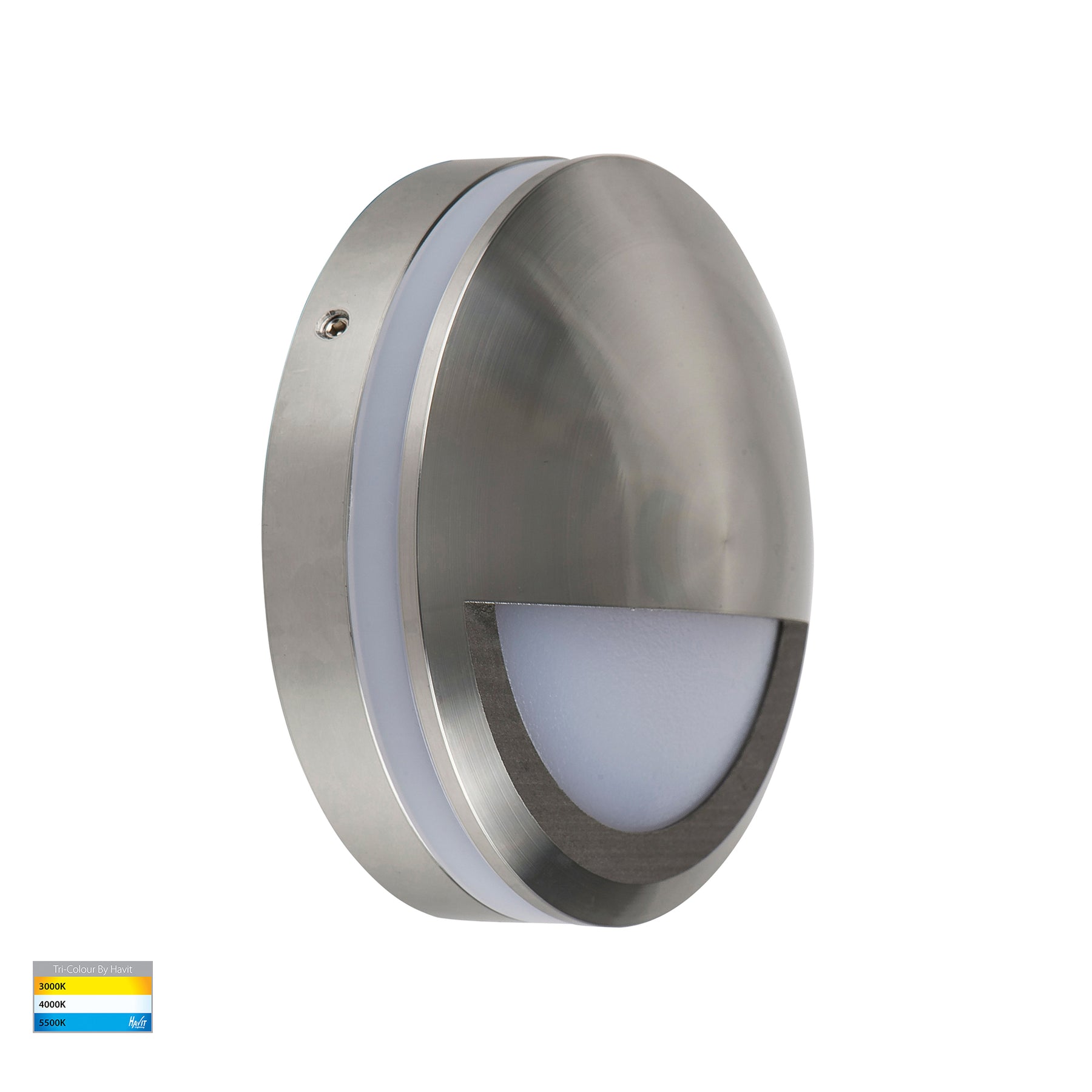 Havit Lighting Nava Titanium Coloured Aluminium LED Step Light with Eyelid