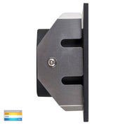 Havit Lighting Reces Black Square TRI Colour Recessed LED Step Light