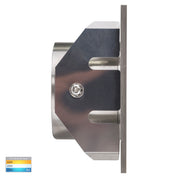 Havit Lighting Reces 316 Stainless Steel Square TRI Colour Recessed LED Step Light