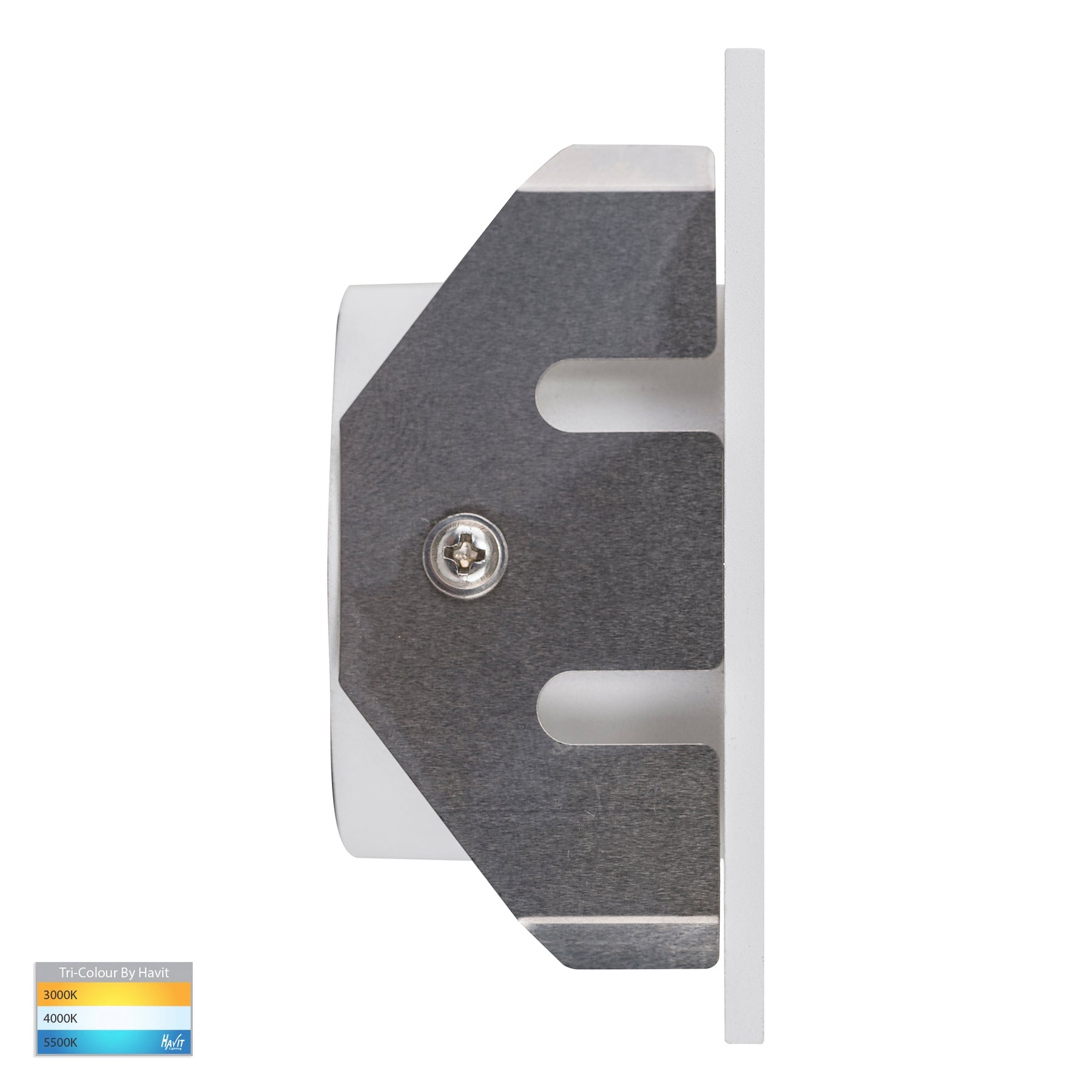 Havit Lighting Reces White Square TRI Colour Recessed LED Step Light