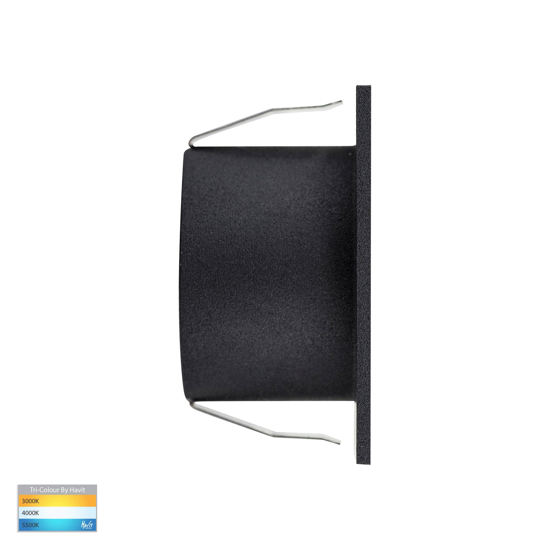 Havit Lighting Mini Reces Black Square TRI Colour Recessed LED Step Light
