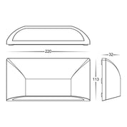 Havit Lighting Seevive Polycarbonate Black LED Step Light