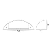 Havit Lighting Curva Solid Brass LED Step Light