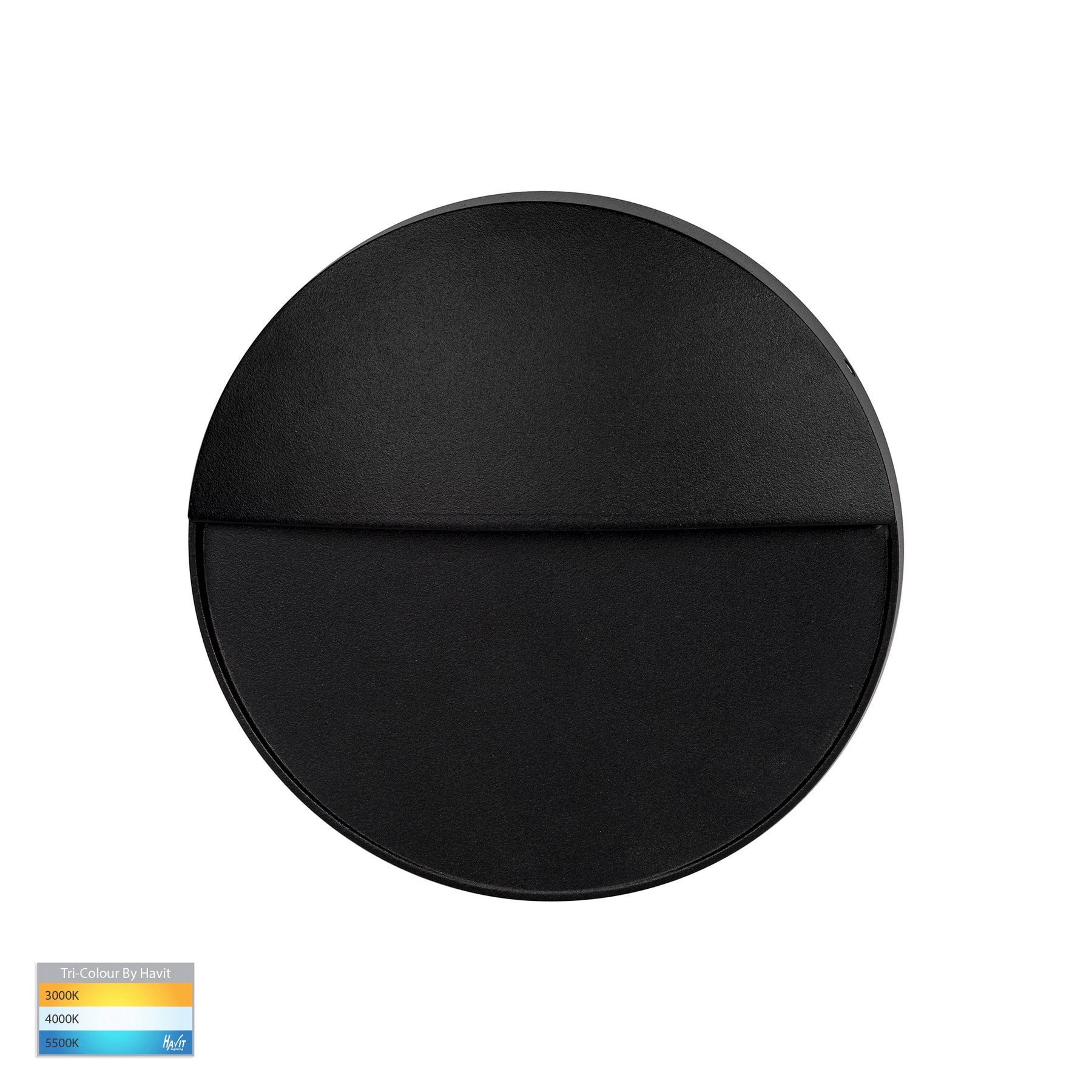 Havit Lighting Fino Black Round LED Outdoor Step Light
