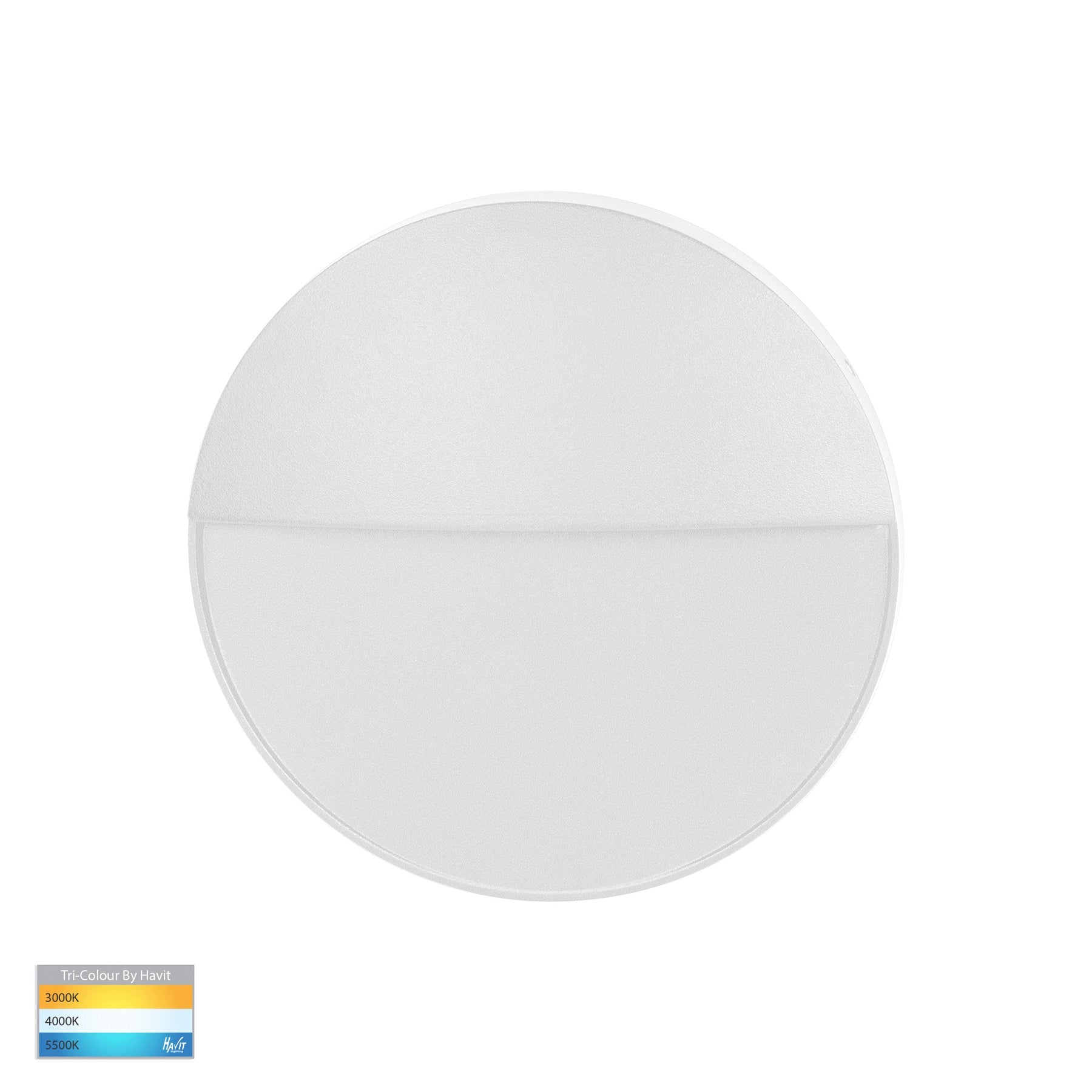 Havit Lighting Fino White Round LED Outdoor Step Light