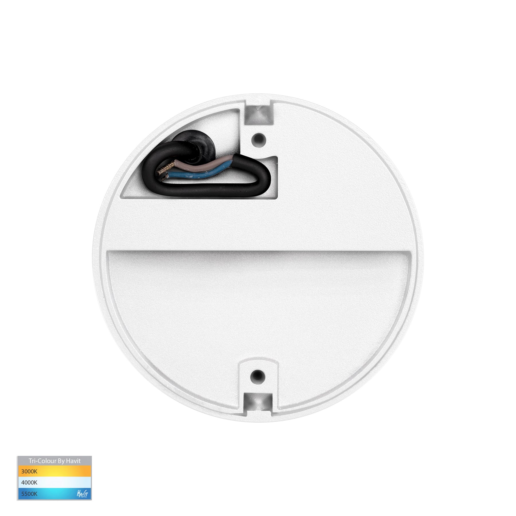 Havit Lighting Fino White Round LED Outdoor Step Light