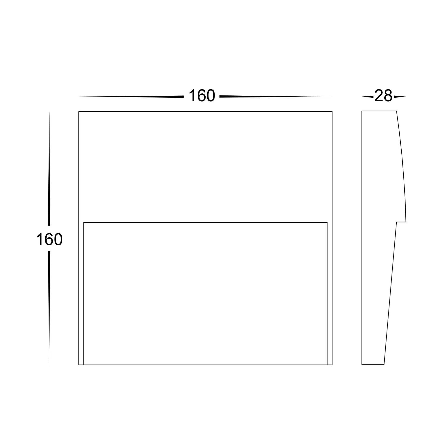 Havit Lighting Fino White Square LED Outdoor Step Light