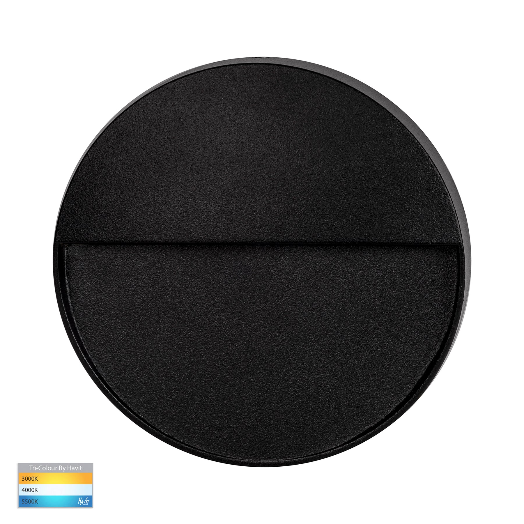 Havit Lighting Fino Black Round LED Outdoor Step Light