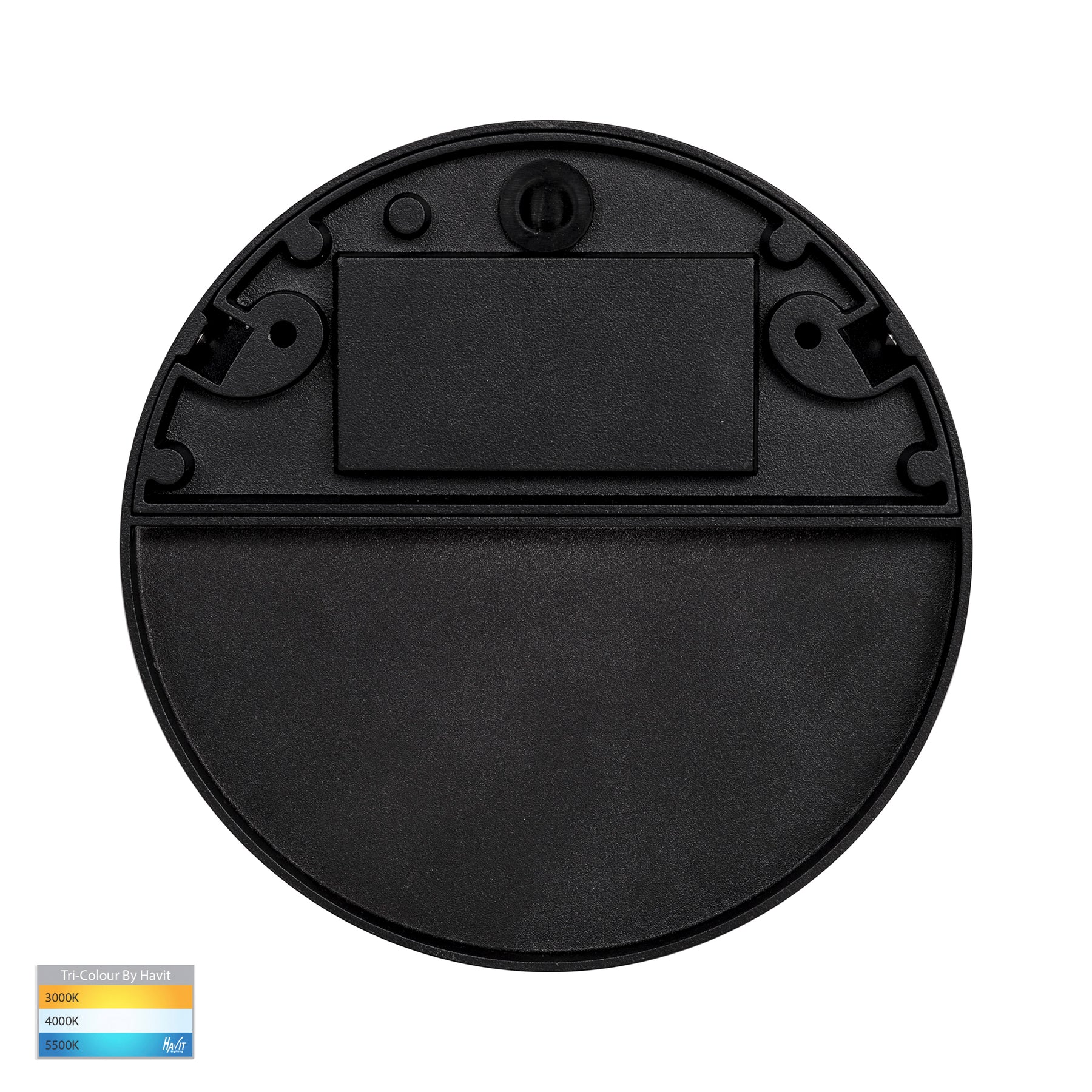 Havit Lighting Fino Black Round LED Outdoor Step Light