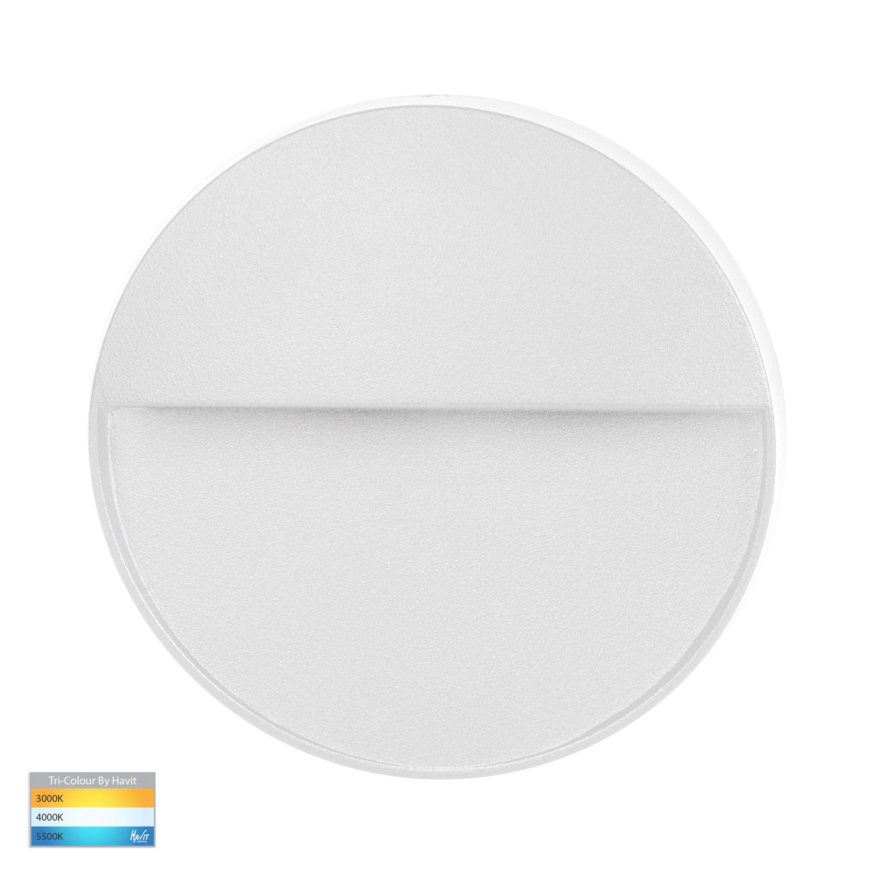Havit Lighting Fino White Round LED Outdoor Step Light