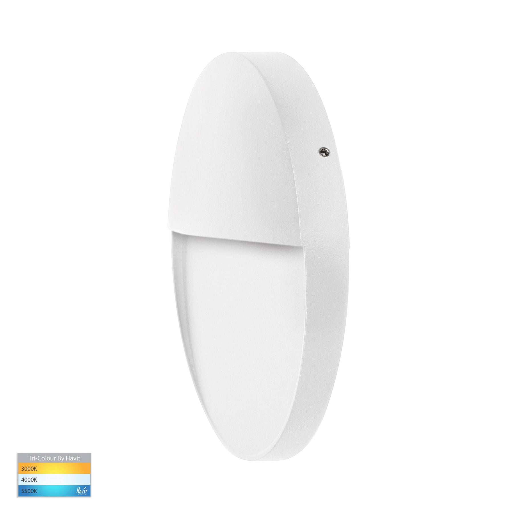 Havit Lighting Fino White Round LED Outdoor Step Light
