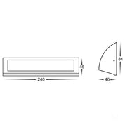 Havit Lighting Taso 10w Black TRI Colour LED Step Light