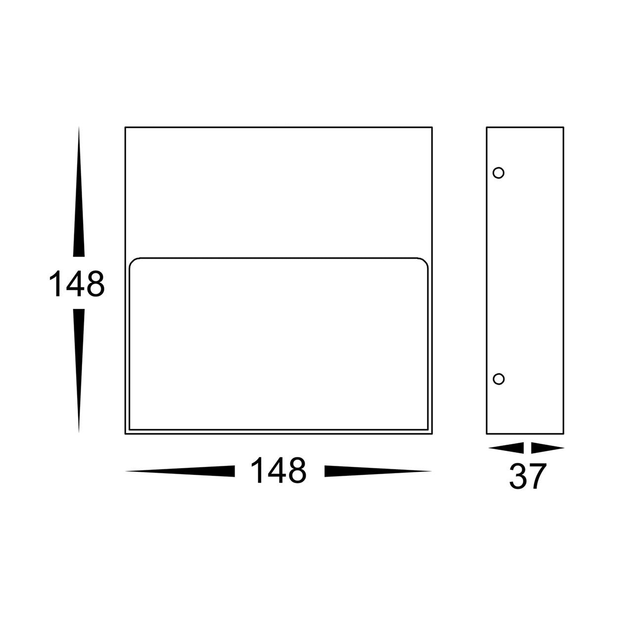 Havit Lighting Virsma Black Square LED Step lights