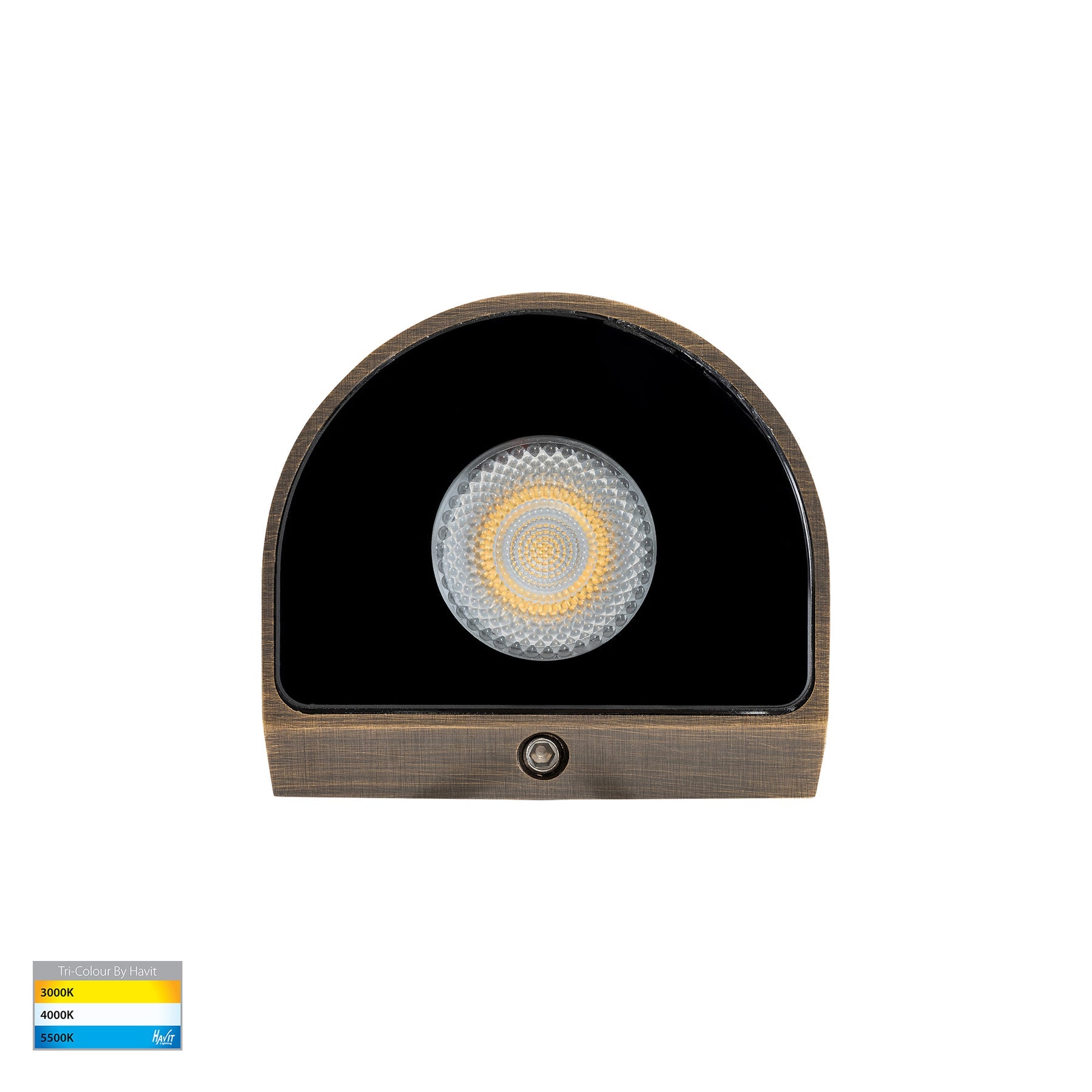 Havit Lighting Kaval Antique Brass Surface Mounted LED Wall Light