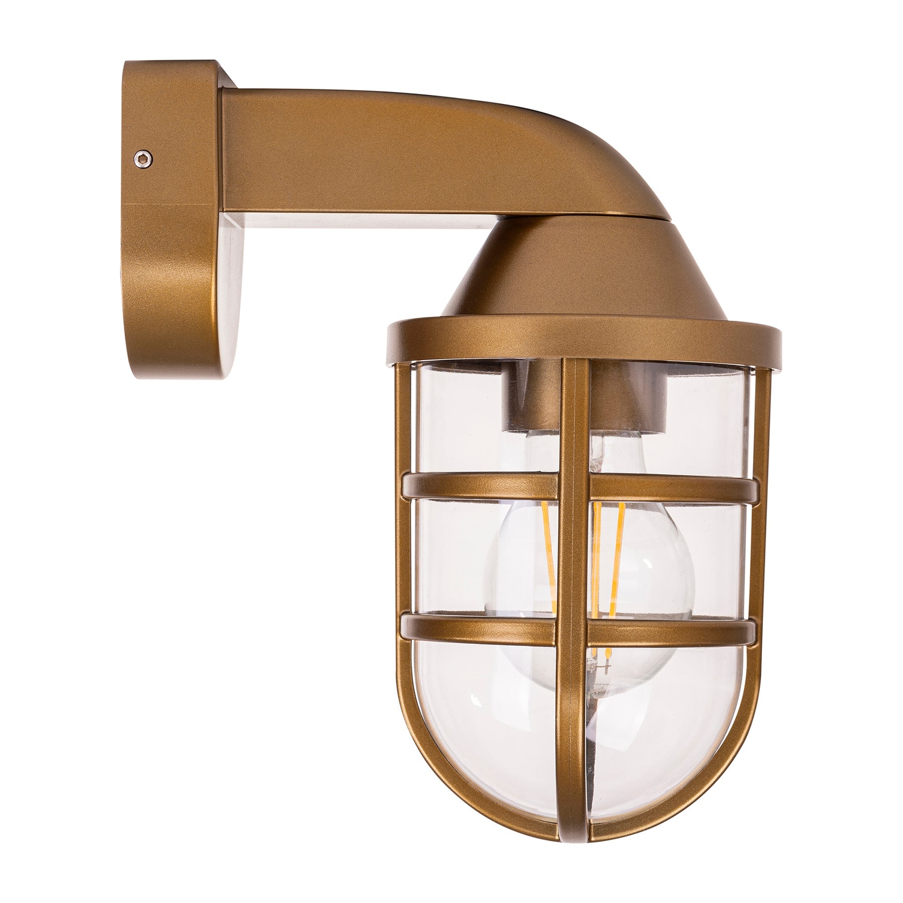 Havit Lighting Marina Polycarbonate Brass Wall Light