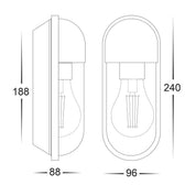 Havit Lighting Lume Polycarbonate Brass Wall Light