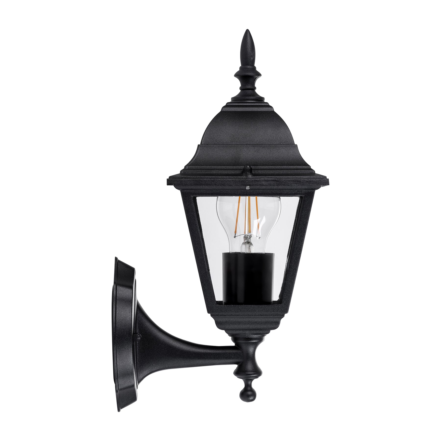 Havit Lighting Newark Aluminium Black 4 Panel Coach Wall Light