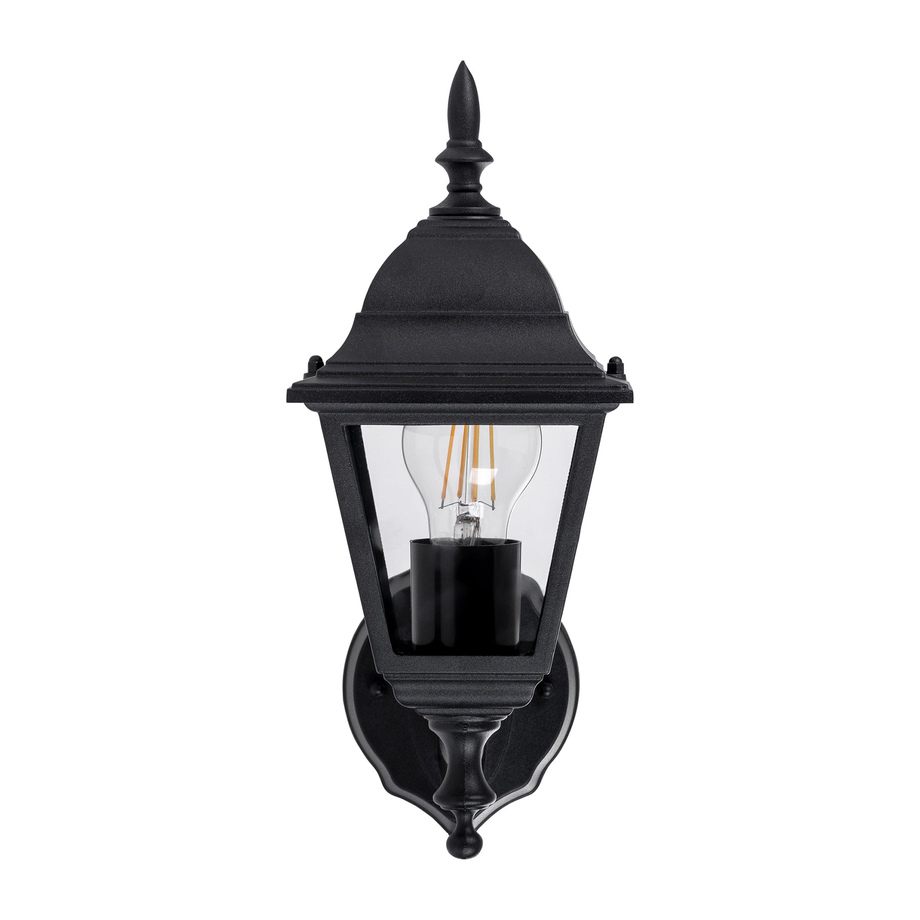 Havit Lighting Newark Aluminium Black 4 Panel Coach Wall Light