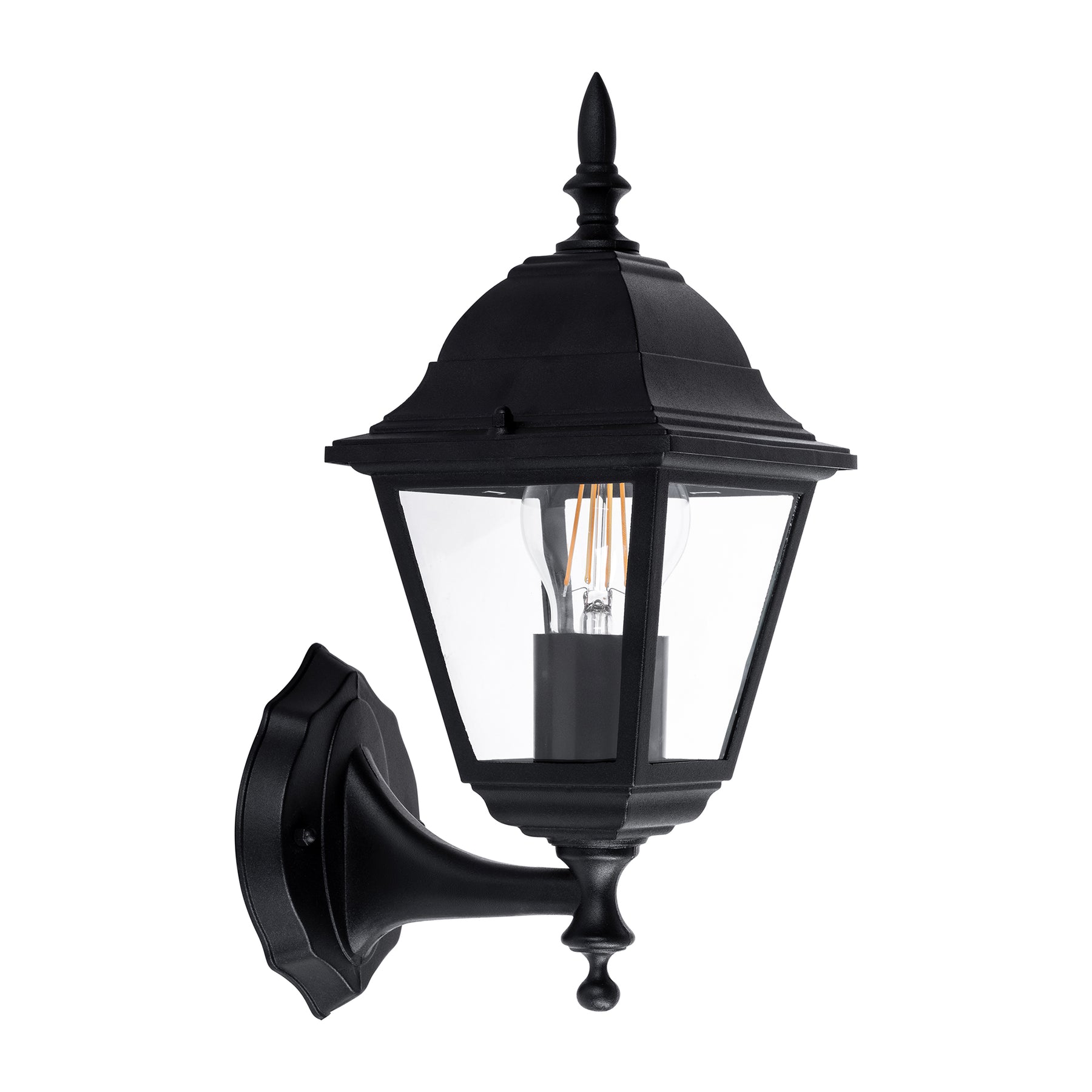 Havit Lighting Newark Aluminium Black 4 Panel Coach Wall Light