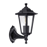 Havit Lighting Fibra Aluminium Black 6 Panel Coach Wall Light
