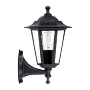 Havit Lighting Fibra Aluminium Black 6 Panel Coach Wall Light