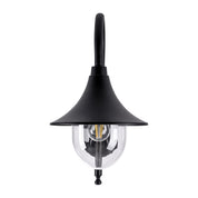 Havit Lighting Hove Aluminium Black Coach Wall Light