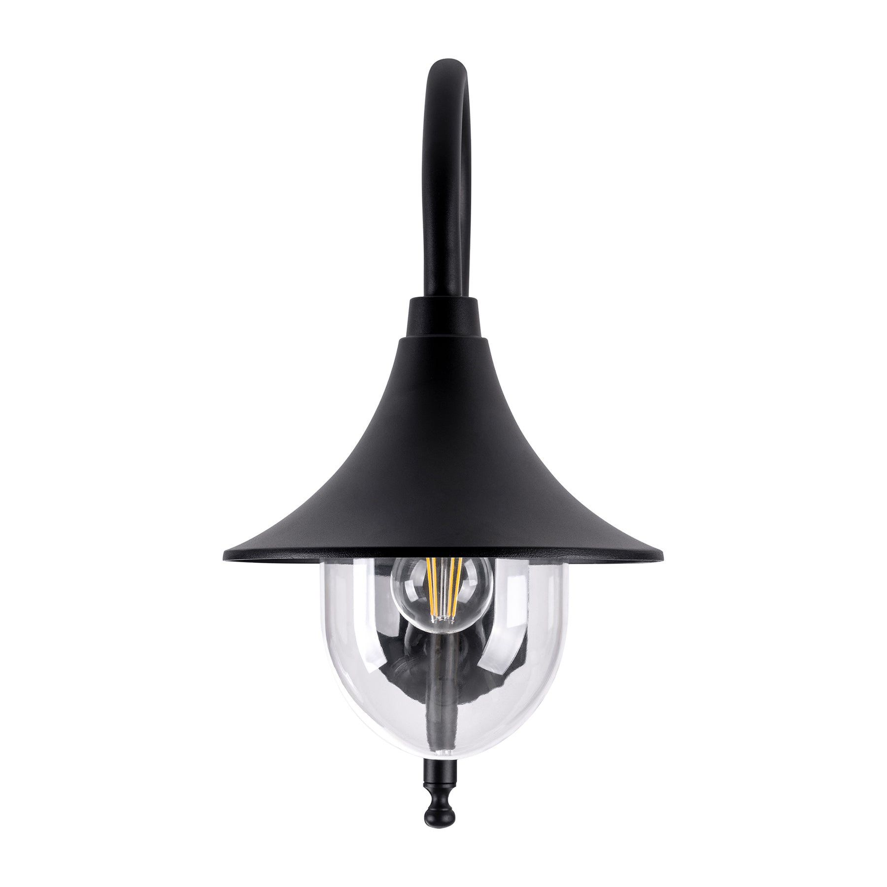 Havit Lighting Hove Aluminium Black Coach Wall Light