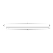 Havit Lighting Barline Shadow Aluminium Black 1500mm Wall Light
