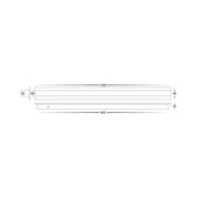 Havit Lighting Barline Aluminium White 1000mm Wall Light