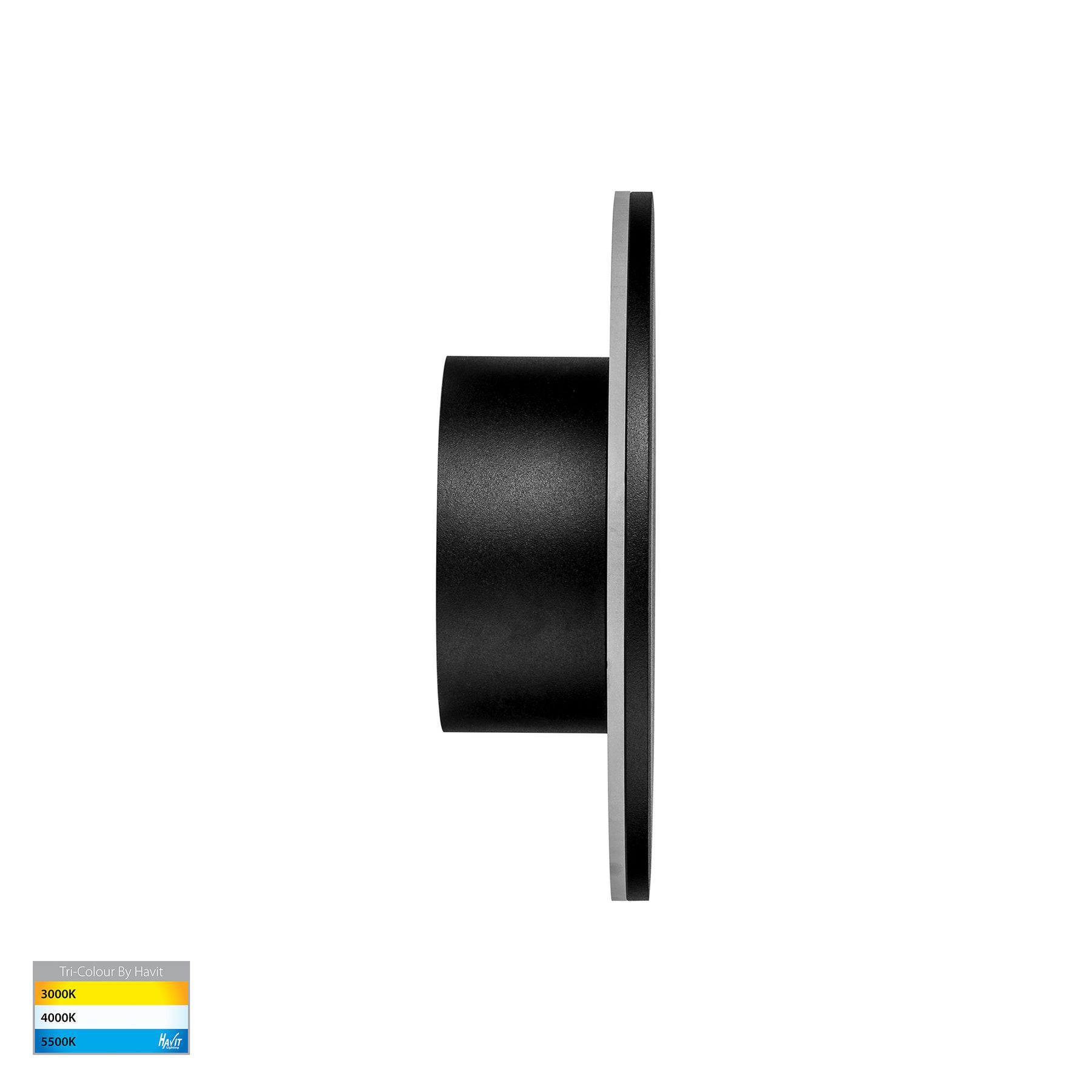 Havit Lighting Halo Black TRI Colour LED Wall Light