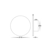 Havit Lighting Halo White RGBW LED Wall Light