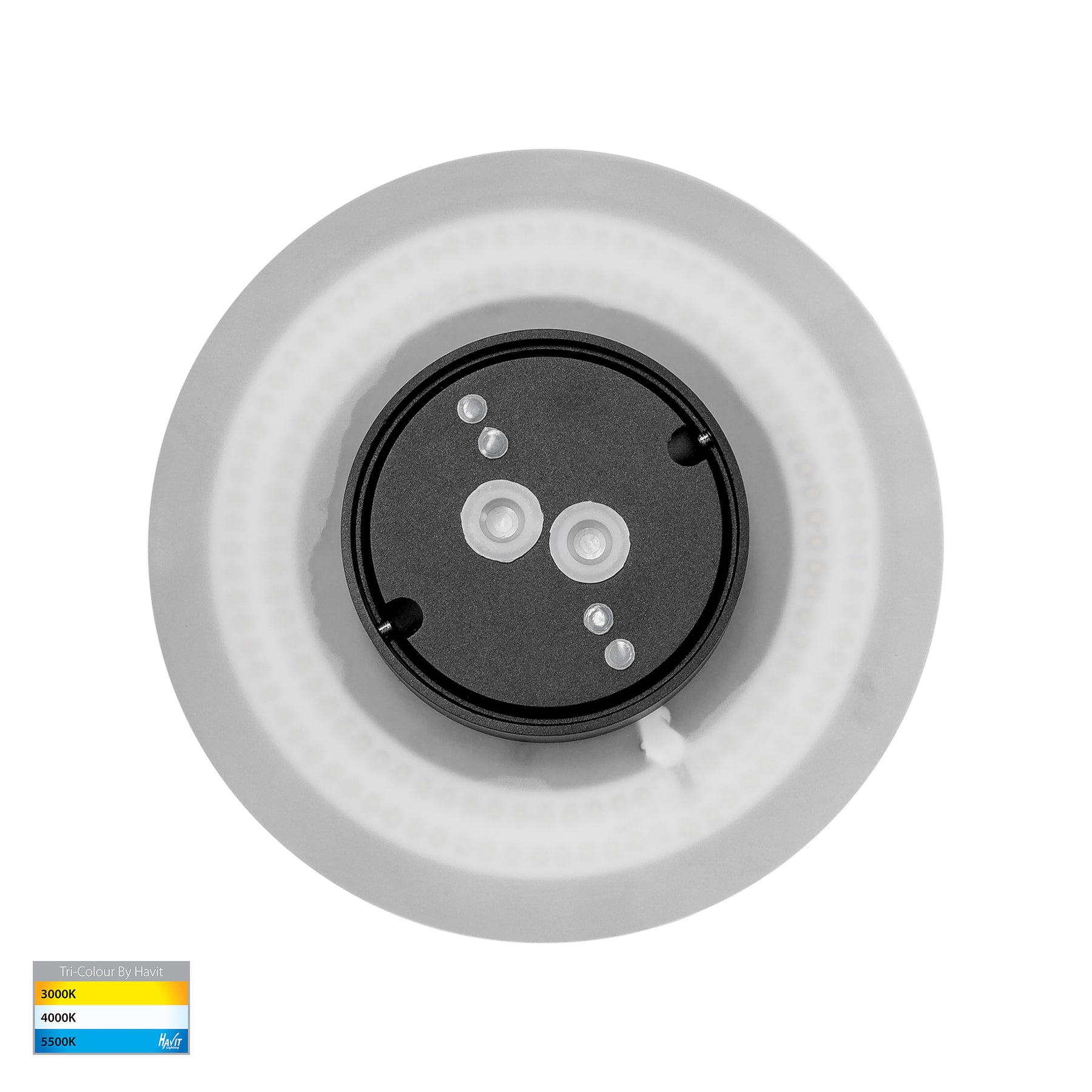 Havit Lighting Halo Black TRI Colour LED Wall Light