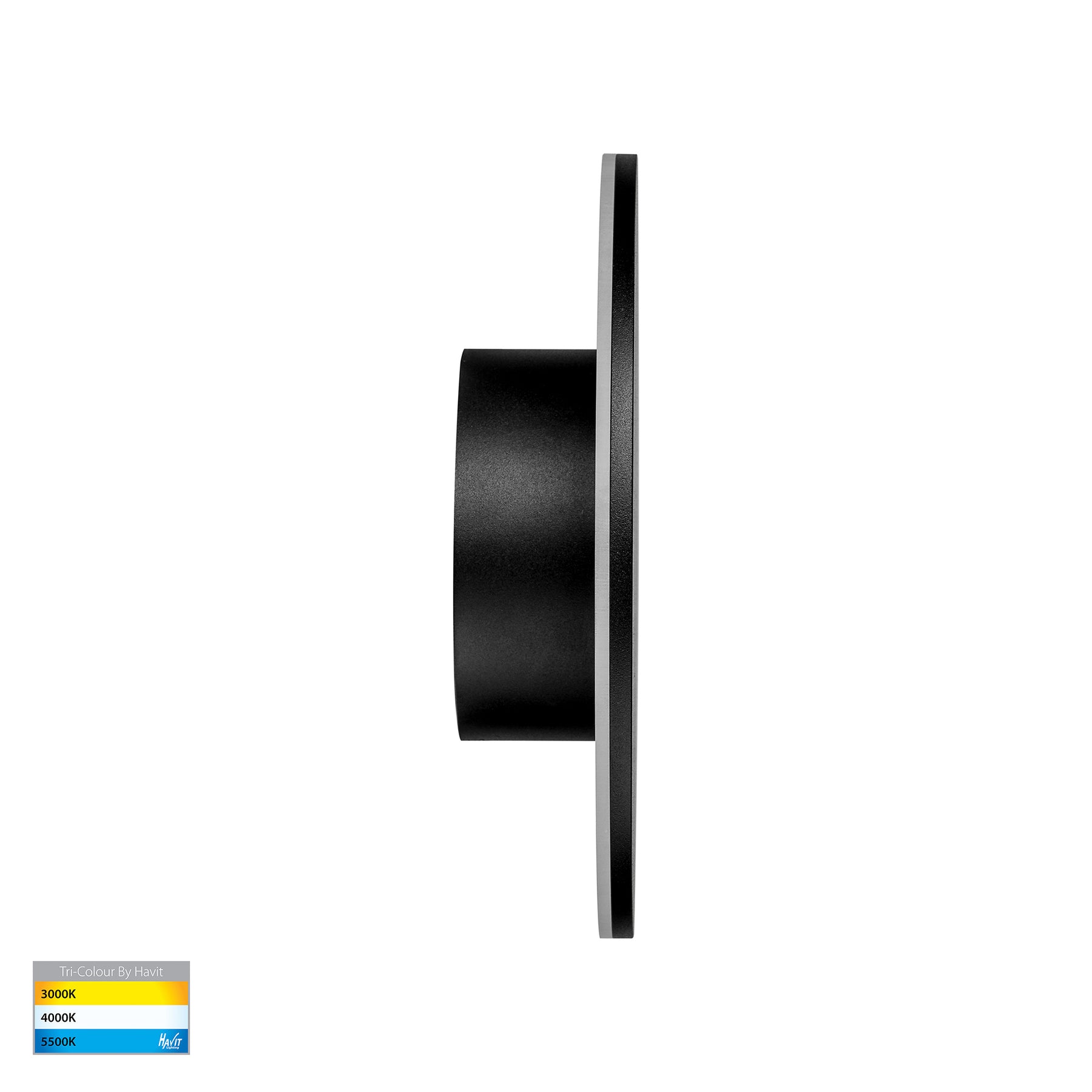 Havit Lighting Halo Black TRI Colour LED Wall Light