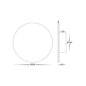 Havit Lighting Halo Black TRI Colour LED Wall Light
