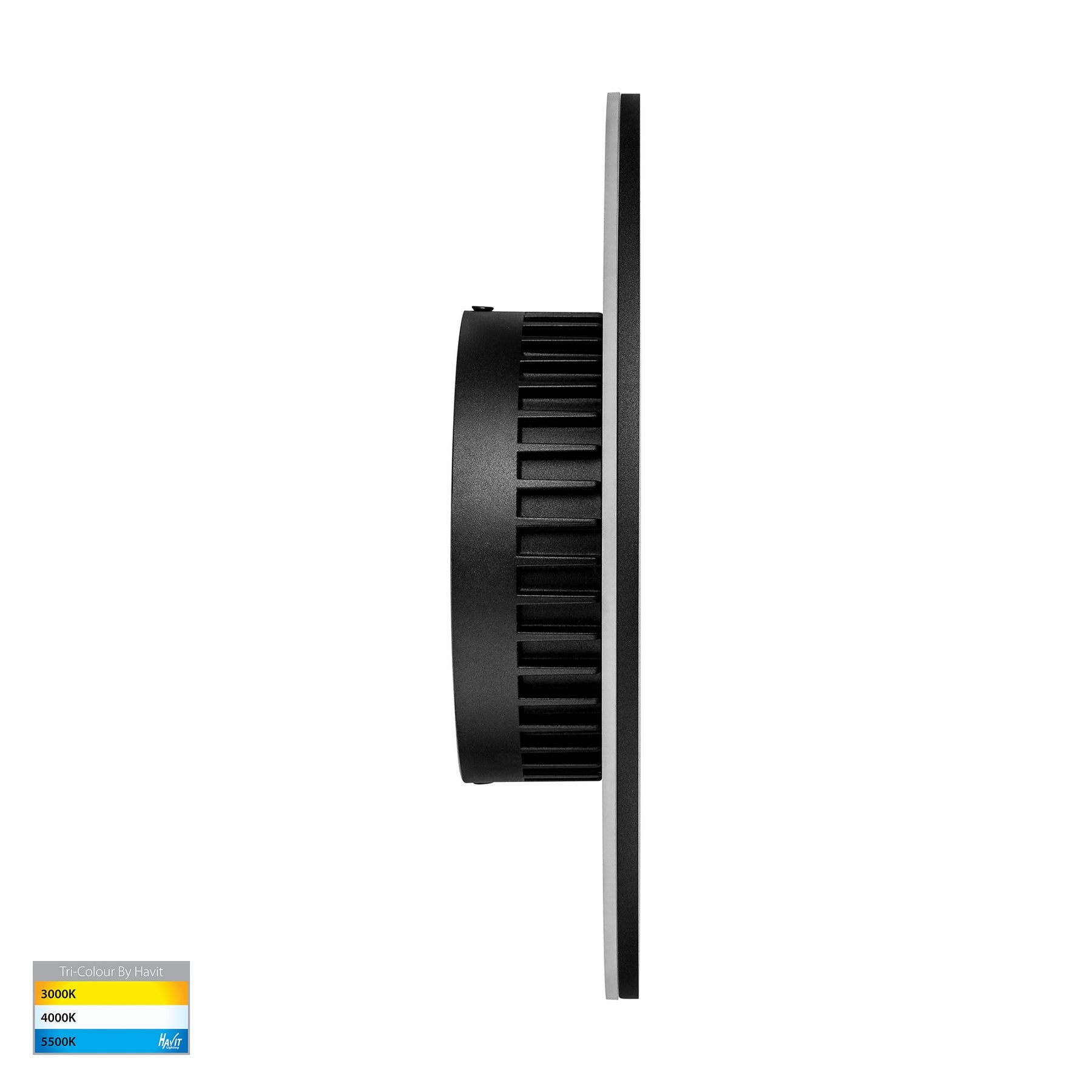 Havit Lighting Halo Black TRI Colour LED Wall Light