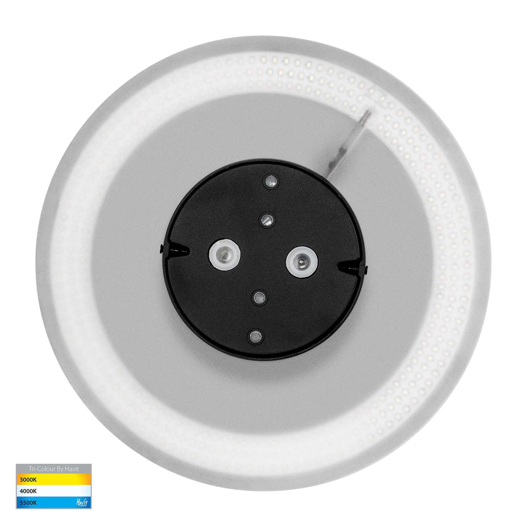 Havit Lighting Halo Black TRI Colour LED Wall Light